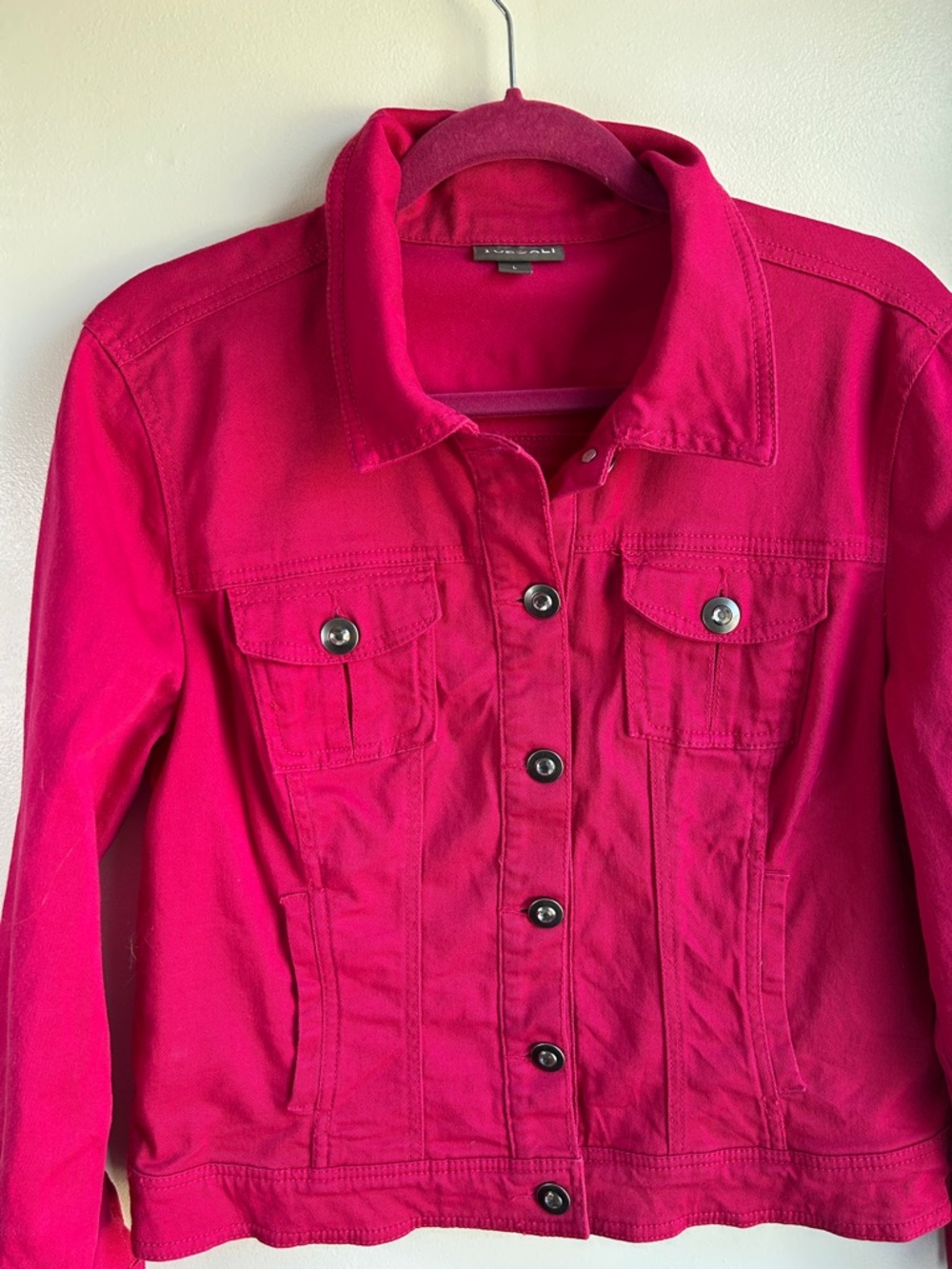 Pink Button-Front Spring Jacket - Picture 2 of 10